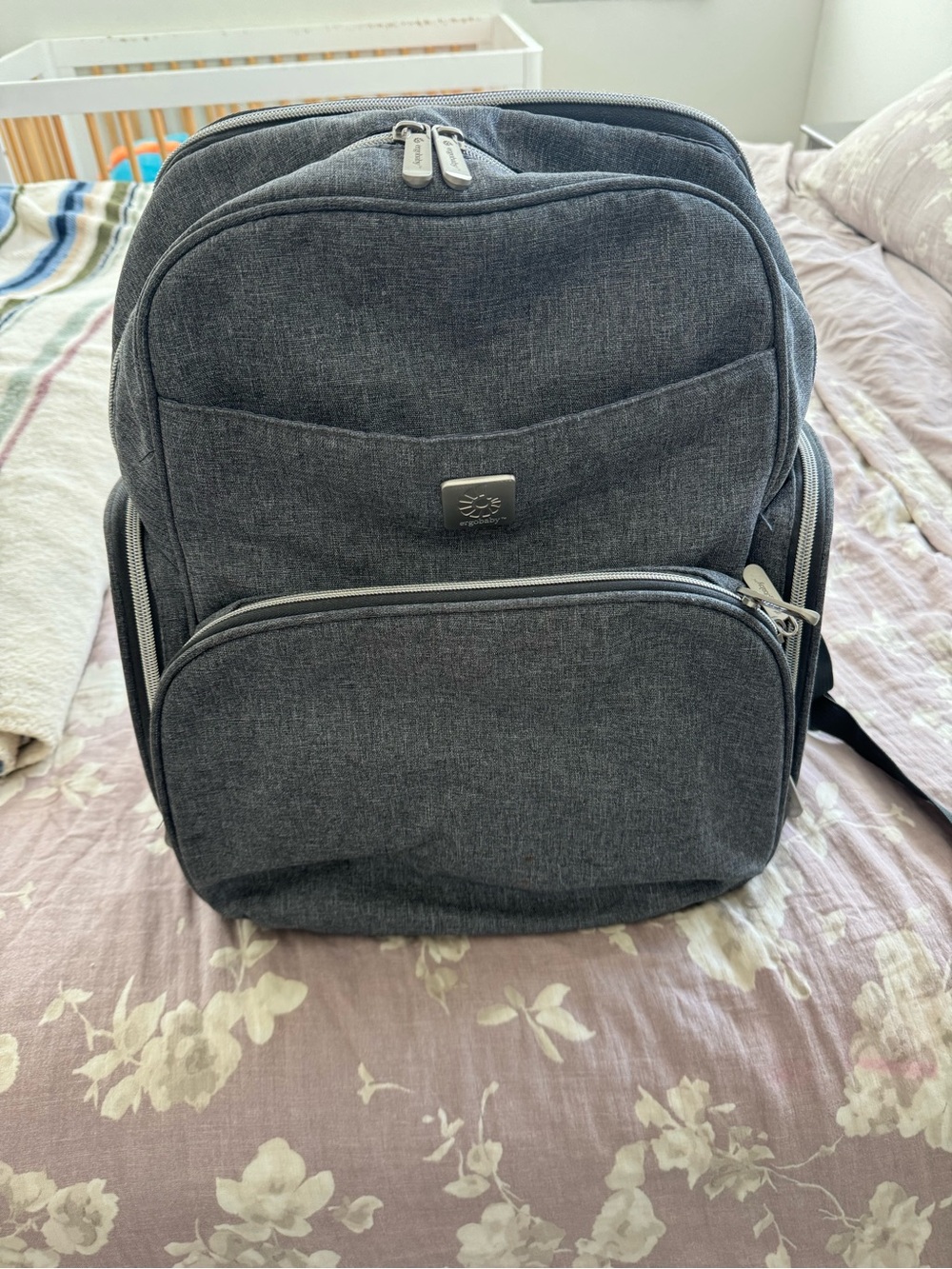 Gray ErgoBaby Diaper Bag